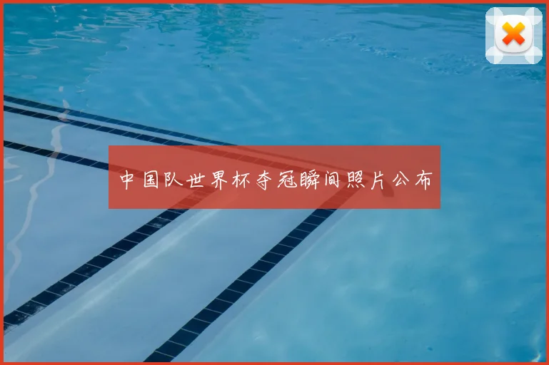 中国队世界杯夺冠瞬间照片公布